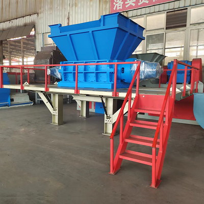 dual-axis shredder for multi-functional waste processing aluminum and energy mining