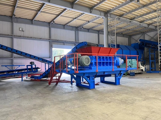 110kW Power Metal Steel Scrap and Iron Shredder Machine for Two Shaft Shredding