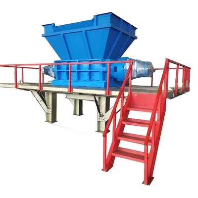 8000KG Weight Stainless Steel Scrap Metal Shredders with Conveyor Crusher Machine