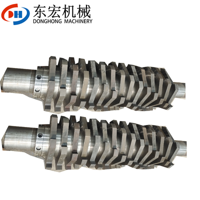 Carbon Steel Large Tire Shredder Blade Double Shaft Scrap Metal Crusher for Domestic Waste
