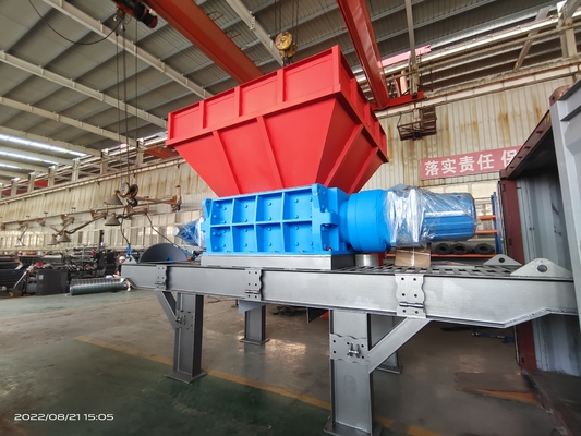 Carbon Steel Double Rotor Shredder 8000KG Weight Customizable for Various Industries