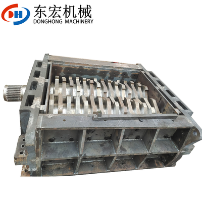 90KW Wood/ Metal/ Rubber/ Plastic/ Cardboard Shredder Machine with Chamber Box Knife Blade