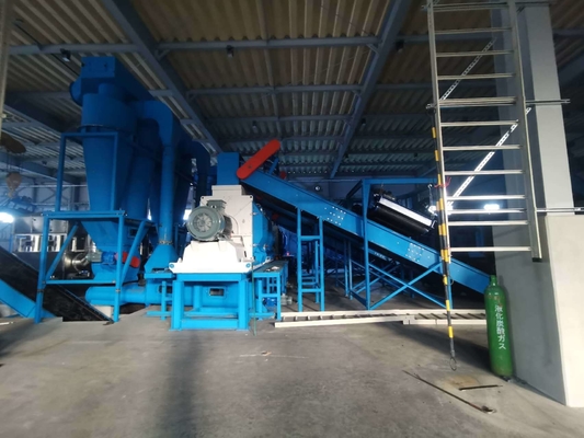 90KW Wood/ Metal/ Rubber/ Plastic/ Cardboard Shredder Machine with Chamber Box Knife Blade