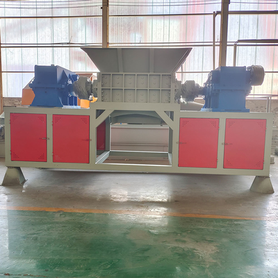 Industrial Scrap Metal Double Shaft Shredder for High Safety Level Aluminum Recycling