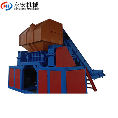110kW Power Double-Shaft Crusher for 8000KG Weight Aluminum Profile Shredding