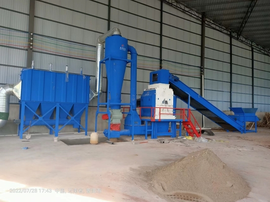 High Productivity 6000 kg Wood Powder Making Feed Metal Shredder Construction Waste Crusher Car Tire Dual-shaft Shredder