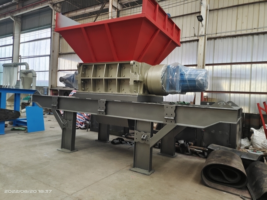 110kW Power Double Rotor Shredder Customizable for Heavy-Duty Industrial Shredding