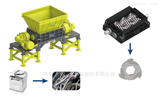 110kW Power Stainless Steel Scrap Refrigerator Crushing and Dismantling Production Line