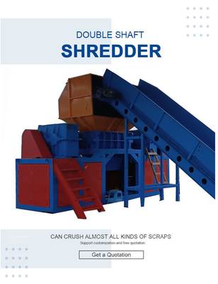 Carbon Steel Material Multi Function Industrial Shredder for Shredding Glass Garbage